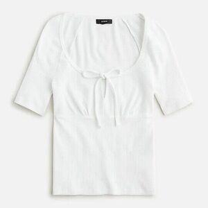 J.crew tie front vintage rib tee